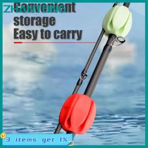 ZHANTONG Silicone Fishing Rod Holder Straps 5 Hole Lightweight Fishing Tackle Ties Fishing Accessories Silicone Fishing Rod Storage