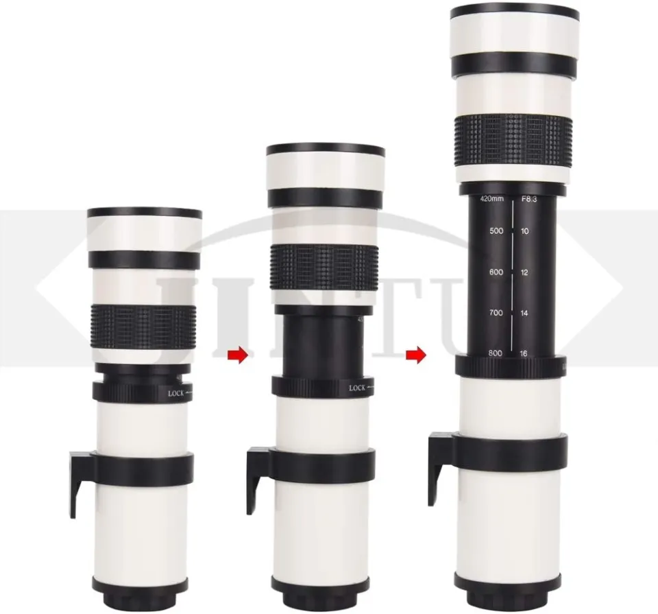 JINTU 420-800Mm Manual Telephoto Lens Zoom Lens For Canon DSLR