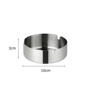 Gạt tàn inox tròn 10cm thiết kế tối giản sang trọng -Aeneas Shop