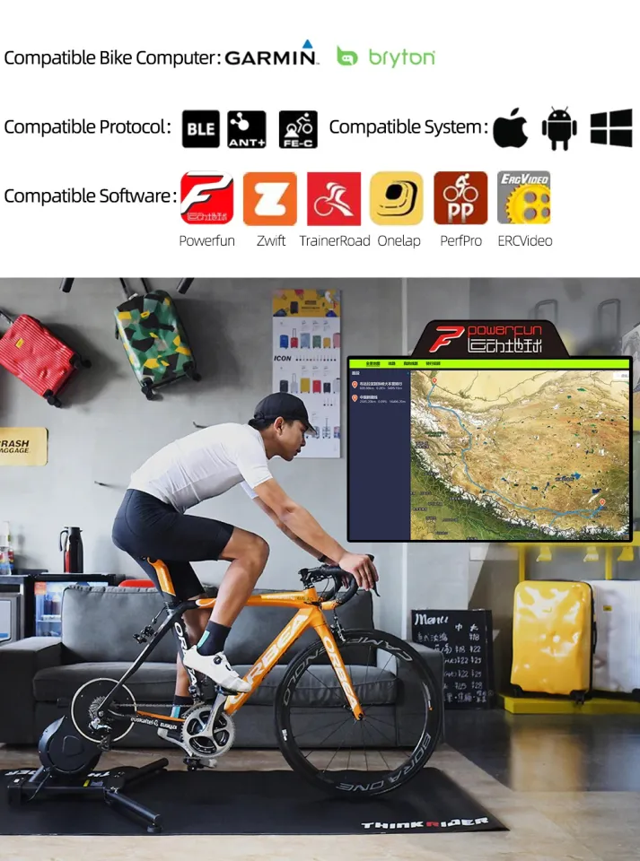 Zwift compatible online bike computers