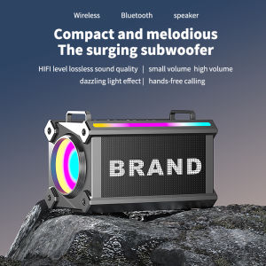 ลำโพงบลูทูธไร้สายรุ่นใหม่ ลำโพง LED ซับวูฟเฟอร์ พกพาสะดวก แบตเตอรี่ใช้งานได้ยาวนาน ใช้งานได้ทั้งในร่มและกลางแจ้ง