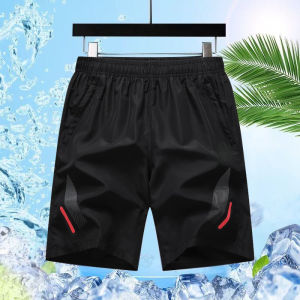 2PCS Summer Sports Shorts Mens high quality Ice Silk Quick-drying Breathable Drawstring Shorts Male Beach Swimming Trunks