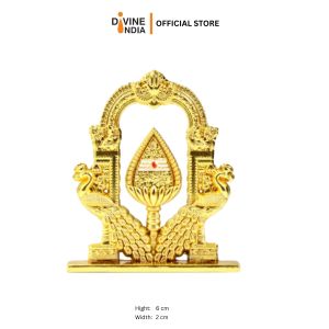 Mix Metal Murugan Vel Om Idol for Car Dashboard Home & Office Table - Deco | Murugan Vel And Om 2Inch