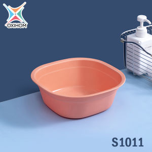 Oxihom Baskom Plastik Baskom Kotak Warna Baskom Serbaguna Kecil S1011