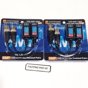 Balun Camera Video Full HD 8Mp Loại khóa vặn vít dể sử dụng / Bán theo bộ