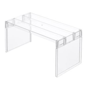 SDFBN Transparent Fridge Layered Separator Shelf Space saving PP Storage Rack detachable Good load bearing Desktop