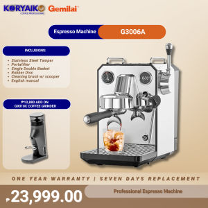Gemilai Owl G3006A Espresso Machine Hot & Cold Dual Brew 58mm Professional System