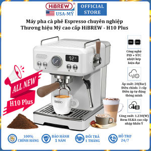 Máy pha cà phê Espresso chuyên nghiệp thương hiệu HiBREW H10 Plus - Hệ thống gia nhiệt kép PID + NTC cao cấp