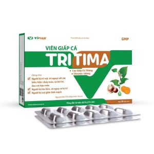 [Hộp 20 Viên] Viên Giấp Cá TRITIMA Giúp Giảm Chảy Máu Sưng Đau Nóng Rát Hậu Môn Sa Búi Trĩ Táo Bón Thành Mạch Yếu