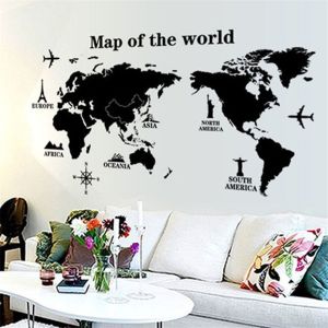COCOPLAY Sticker Wallpaper Dinding World Map Living Room Decoration