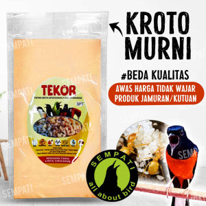 SEMPATI Tekor Tepung Kroto Sempati Pakan Makanan Burung Murai Kacer Cucak Ciblek Voer Pur Halus Kroto Pakan Harian Burung Lomba Kicau