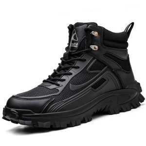 Safety Shoes Pria Sepatu Cowok Boots Ringan Anti Slip Kerja Proyek Lapangan Kualitas Premium