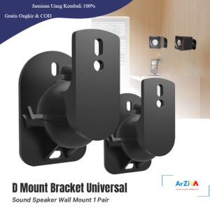 WELSBERG Bracket Universal Sound Speaker Wall Mount 1 Pair - SW-03B - Black