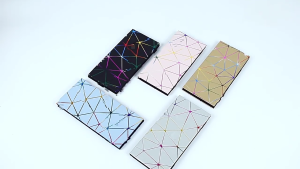 Long Purse Money Clip PU Leather Purse Magic Wallet Diamond Change Purse Wallets Thin Bag for Daily