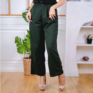 PRETTY STYLES - REALPICT! Button Crepe Pants