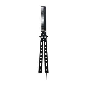 Sisir Lipat Besi Pisau Rambut Pria 4 Varian Trik Latihan Pisau Balisong Butterfly Balisong Training Knife CS GO Knifezer - LF-9898