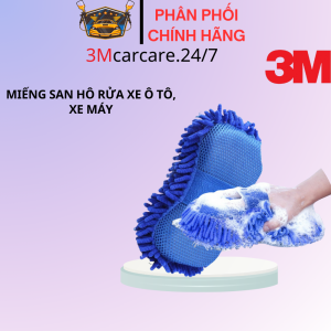 Miếng san hô rửa ô tô xe máy có quai đeo loại tốt.
