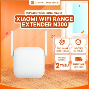 Bộ Kích Sóng WiFi Xiaomi WiFi Range Extender N300 | 300Mbps 2 Ăng-Ten 2x2 Mở Rộng Sóng WiFi