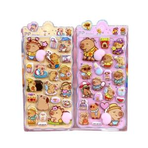 Cute Small Sticker for Kids Adults Reusable Tiny Sticker for Scrapbooking 3D Puffier Sticker Sheets Decorative Sticker