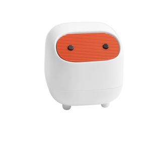 NCNC(OKDEALS01) Double-Layer  Trash Bin Press Type Mini Small Trash Can Cute Square Garbage Container Household