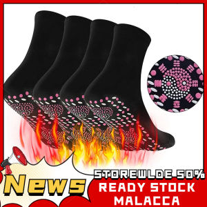 Tourmaline Magnetic Socks Self Heating Therapy Magnetic Socks Terapi Sakit Kaki Lenguh Kebas Tapak Bengkak Stoking Sarung Magnetik Haba Panas Socks Stokin/Stoking Berpantang Sarung Sakit Kaki Bengkak Terapi Pantang Panas