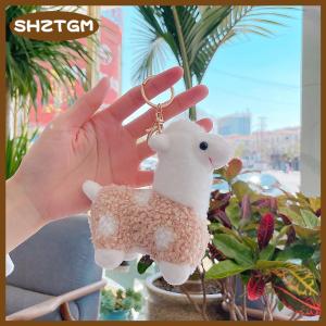 SHZTGM 11Cm Cừu Alpaca Đồ Chơi Sang Trọng Động Vật Thú Nhồi Bông Đồ Chơi Móc Chìa Khóa Búp Bê Xe Keychain Túi Mặt Dây Chuyền Món Quà Sinh Nhật Cho Phụ Nữ