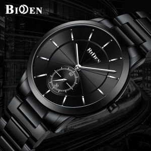 jam tangan BIDEN pria Baja Penuh Pria Bisnis Kasual Olahraga Otomatis Date Tahan Air Jam Tangan