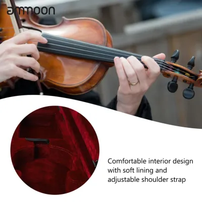 Ammoon Violin trường hợp ba lô bảo vệ 4/4 Violin trường hợp Vải Oxford bọt dây đeo điều chỉnh được cho người biểu diễn