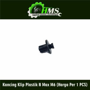 Kancing Klip Plastik N Max M6 (Harga Per 1 PCS) - Baut Baud Body Klip Clip Rivet Plastik Atom Yamaha NMax N-Max R25 R15 Diameter 6mm