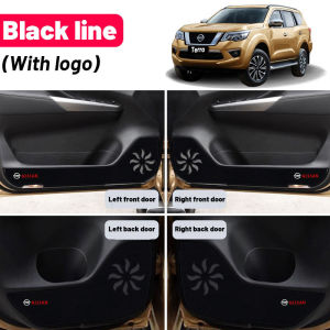 High quality for Nissan Terra 2018 2019 2020 2021 2022 4pcs leather car styling car anti kick pad car interior accessories