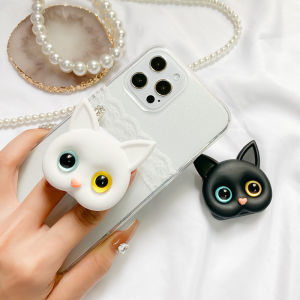 CAT MOBILE PHONE GRIP 3D CAT PHONE HOLDER WITH MIRROR