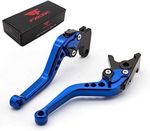 FXCNC Short Adjustable Brake Clutch Levers for VERSYS 1000 2012-2014ZX636R ZX6RR 2000-2004 ZX10R 2004-2005ZX9R 00-03Z1000 03-06ZX12R 2000-05ZZR600 05-09ZX600 Ninja 600R 93-97