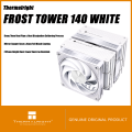 Thermalright FROST TOWER 140 WHITE CPU Air Cooler FT140 WHITE 158mm Height Dual-Tower Dual-Fan Heatsink 7 Heat Pipe & Heat Dissipation Soldering Process Supports Intel 14th/15th Gen / AM4/AM5. 