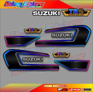 STRIPING VARIASI SUZUKI TRS / STICKER LIST VARIASI MOTOR SUZUKI TRS