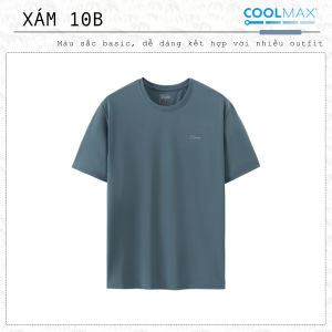 Áo thun nam thể thao S2 SPORT cổ tròn tay ngắn vải COOLMAX thun lạnh siêu mát thoáng khí - STS06