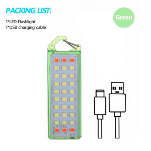 Alonefire 30LED Y13 MINI LED Flashlight Rechargeable Work Light Keychain Light Camping Lamp Easy To Carry Multiple Lighting Modes Waterproof