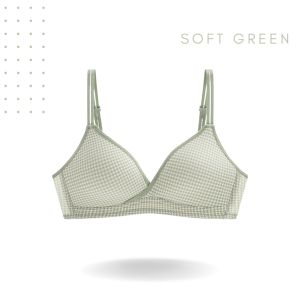 Teenage girls comfortable bra 32-38AB small chest wireless breathable gathered developmental students underwear