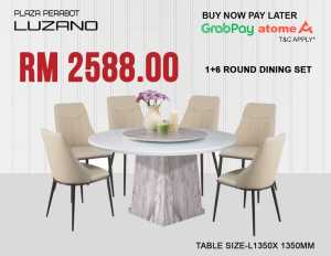 Round Marble Dining Set (1+6) Dining Set