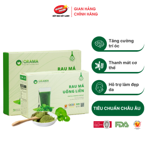 Rau Má Uống Liền Sấy Lạnh Nguyên Chất Hộp Có Đường & Không Đường - Mát gan detox giảm mụn giảm cân giải nhiệt