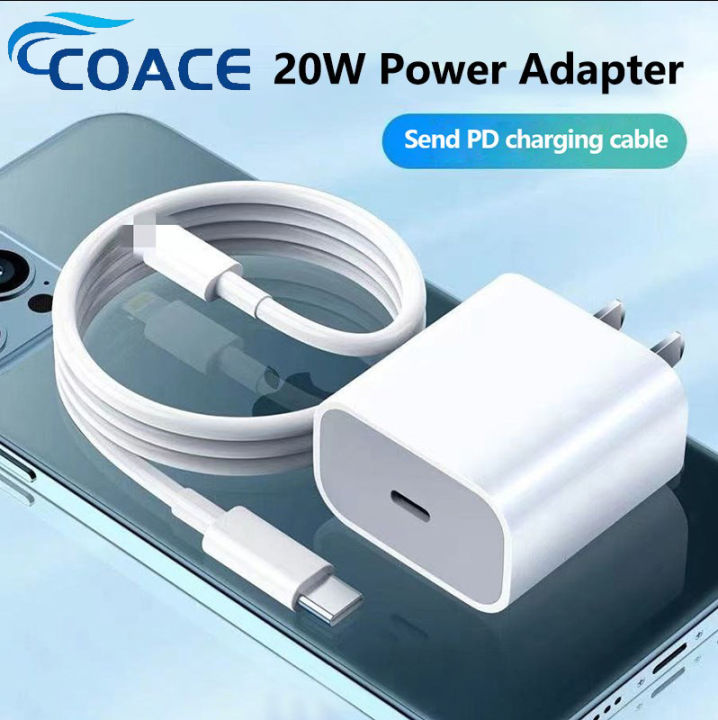 CoAce (FOR IPHONE USER)PD 20W Power Adapter Charger Fast Charging with ...