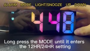 【SG Stock】LED Mirror Table Clock Digital Alarm Snooze Display Time Desktop Electronic Table clocks Desktop Clock