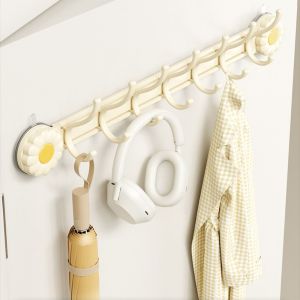 YIDIA ไร้ร่องรอย ตะขอหลังประตูแบบดูด ติดผนัง ไม่ต้องเจาะ ตะขอเก็บของในครัว ทนทาน ป้องกันน้ำ ตะขอแขวนผนัง สำหรับบ้าน