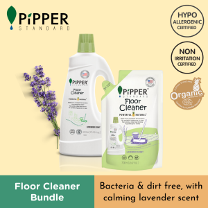 PiPPER STANDARD Floor Cleaner - Lavender Bundle 800ml + 700ml Pouch