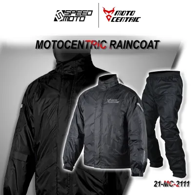 MOTOCENTRIC RAINCOAT 21-MC-2111 MOTORCYCLE RAIN BUSTER WATER REPELLENT BREATHABLE RAIN SUIT RAIN PROTECTION SPEEDMOTO