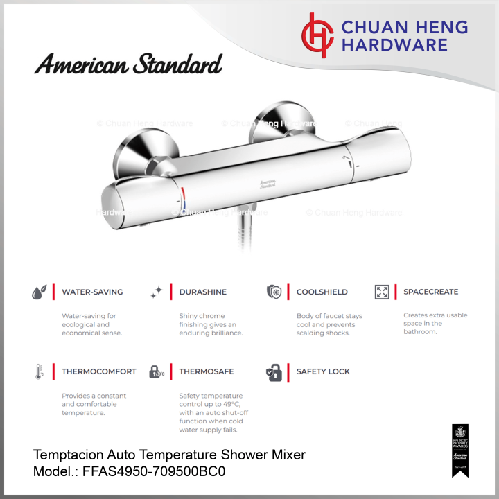 American Standard FFAS4950709500BC0 Temptacion Auto Temperature Shower