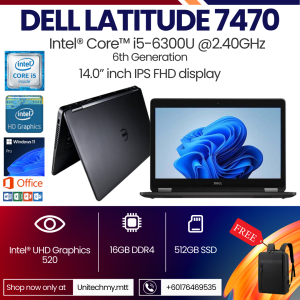 FOR STUDENTS AND OFFICE WORK DELL LATITUDE 7490 7290 CORE i7 CORE i5 8TH GENERATION 14.0 INCH DISPLAY 32GB DDR4 RAM 512GB M.2 SSD