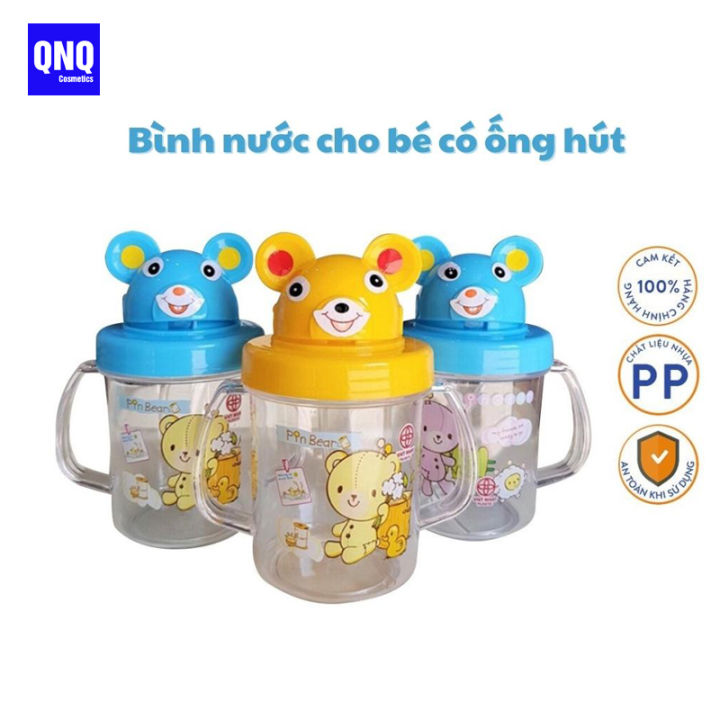 Bình nước cho bé có ống hút tập uống Việt Nhật 250ml | Lazada.vn