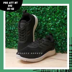 WIJAYA- Sepatu PRO ATT NT 592 35-42 /Sepatu Sekolah Hitam /Sepatu Sneakers Anak /Sepatu Keren /Sepatu Olahraga