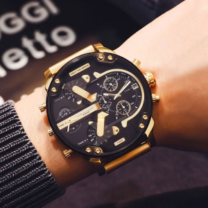 Large dial mens watch Korean style new watch Fashion watch Mens quartz watch