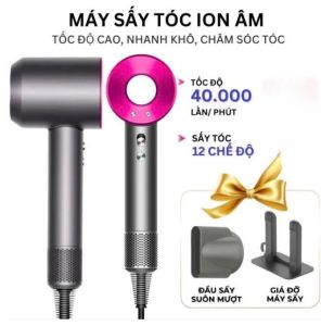 Máy Sấy Tóc Cao Cấp 2 Chiều Nóng Lạnh Mini Công Suất Lớn Ion Âm Máy Sấy tóc Tạo Kiểu 2200W Khô Nhanh Chăm Sóc Tóc